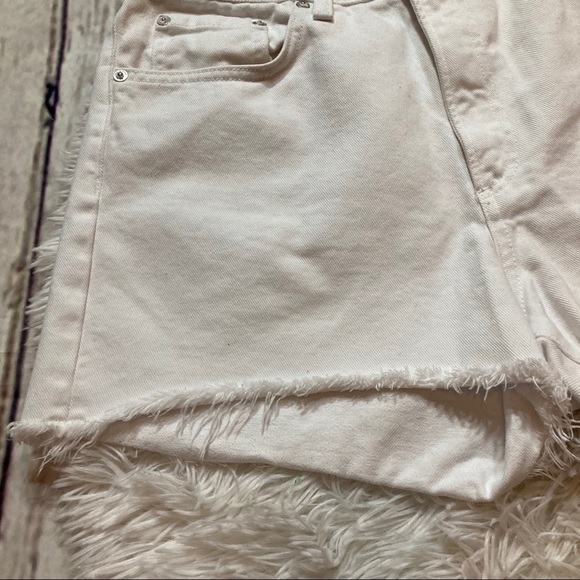 Rag and Bone White High Waisted Justine Jean Short - Picture 9 of 11